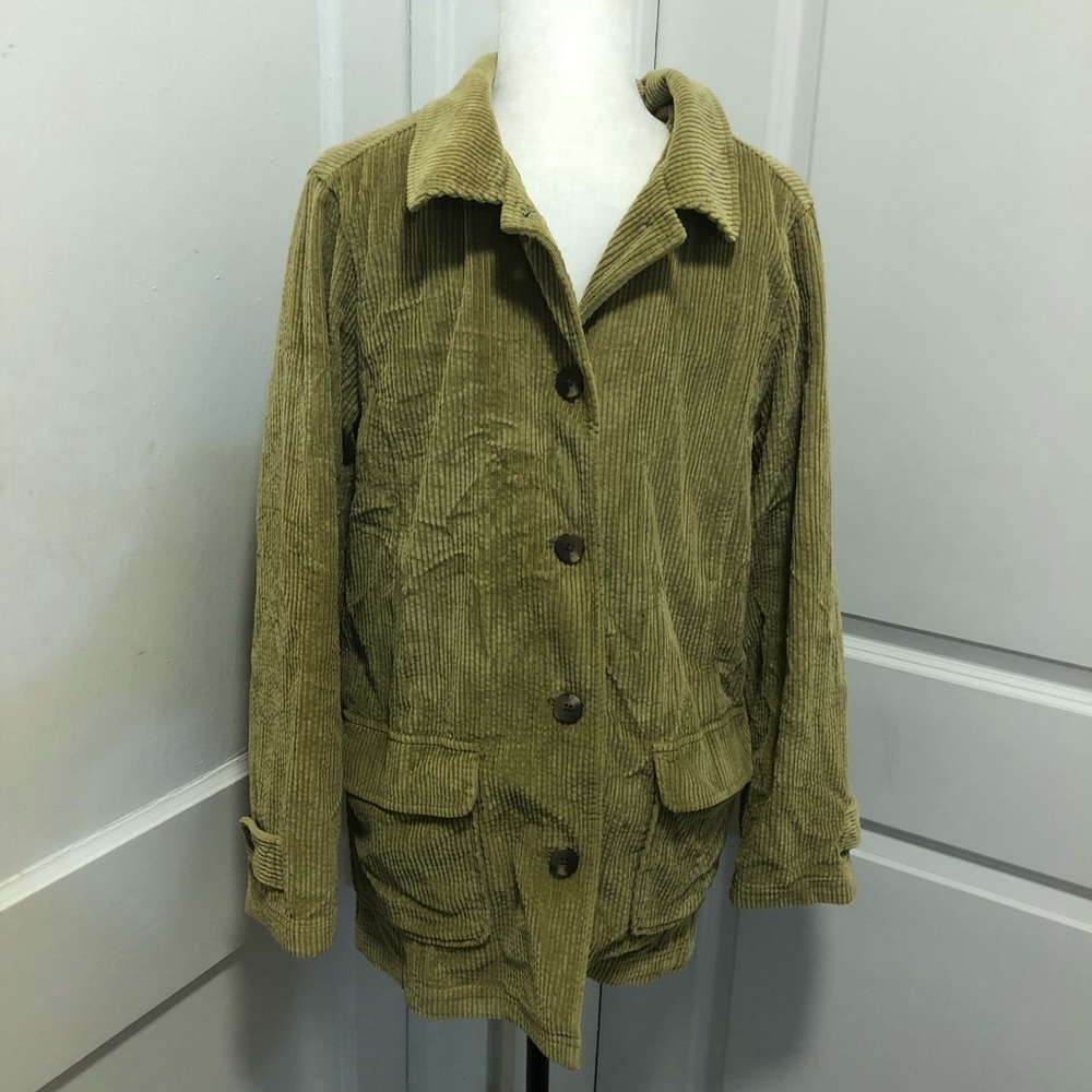 Ll bean Cordoury lined ladies coat size medium